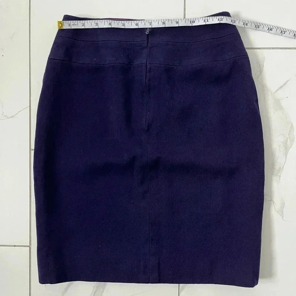 Celine Paris/ FROM ⭐️ HOLLYWOOD⭐️Vintage/midi skirt/wool/Gold buttons/ French 40 - Picture 12 of 16